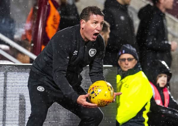 Daniel Stendel wants the Hearts players to demand more from themselves. Picture: Craig Williamson/SNS