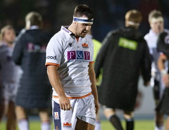 Stuart McInally at full-time of the Guinness Pro14 match between Glasgow and Edinburgh at Scotstoun. Picture: Ross Parker/SNS