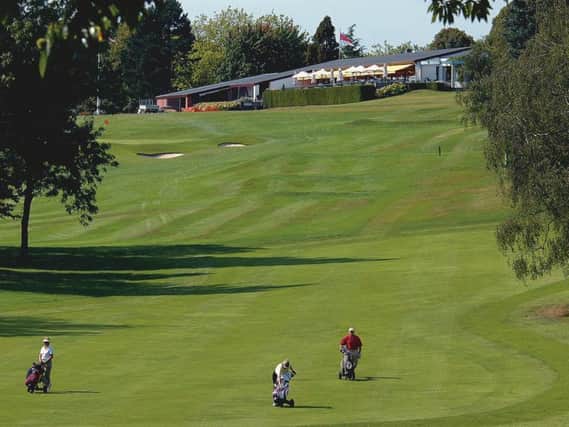 The fairway at the Royal Waterlook Golf Club, Lasne, Belgium
