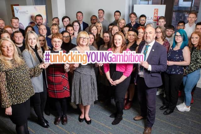 The Unlocking Young Ambition cohort pictured earlier this year. Picture: Scottish Enterprise.