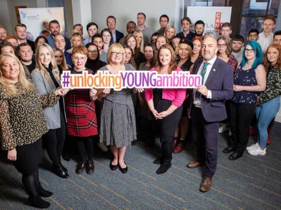 The Unlocking Young Ambition cohort pictured earlier this year. Picture: Scottish Enterprise.