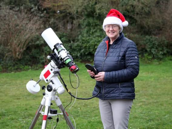 Dr Jean Dean, known affectionately as the 'astro granny', took the incredible shot from her back garden. Picture: SWNS