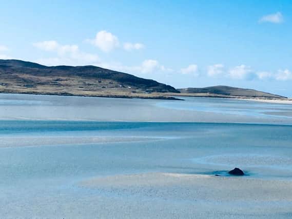 Crofter Rhoda Meek says island life is messy, hard, cold, wet, windy and often frustrating - and a far cry from the Instagram posts of the Outer Hebrides, like this one taken at Seilebost Beach on Harris. PIC: Contributed.