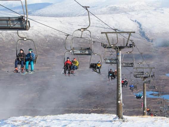 The fire at Glencoe Mountain Resort was reported at 4.40am on Christmas Day. PIC: Ski Scotland.