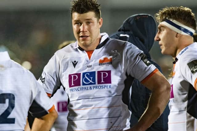 Grant Gilchrist after the first 1872 Cup match between Glasgow Warriors and Edinburgh Rugby at Scotstoun. Picture: Ross Parker/SNS