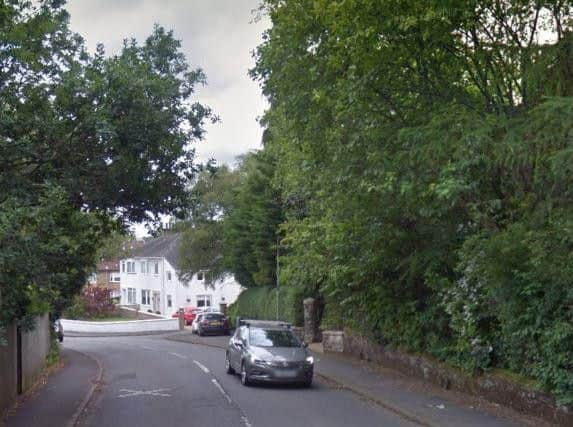 The incident took place on Manse Road in Bearsden. Picture: Google