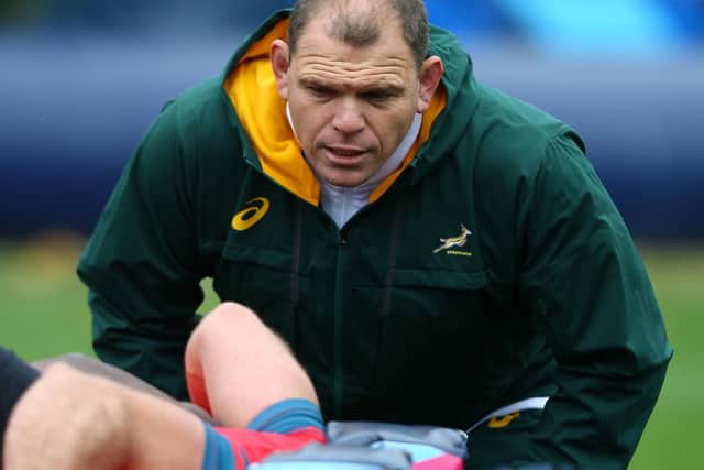 Pieter de Villiers has experience of working as a scrum coach for South Africa. Picture: Getty Images
