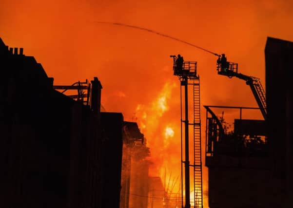 The Glasgow School of Art fire. Picture: John Devlin