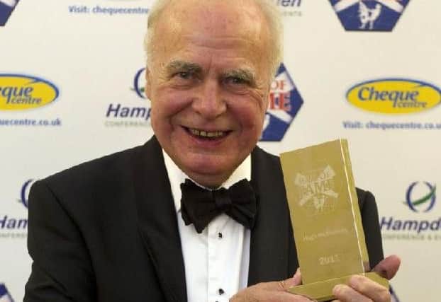 Hugh McIlvanney was inducted into the Scottish Football Hall of Fame in 2011. Picture: SNS.