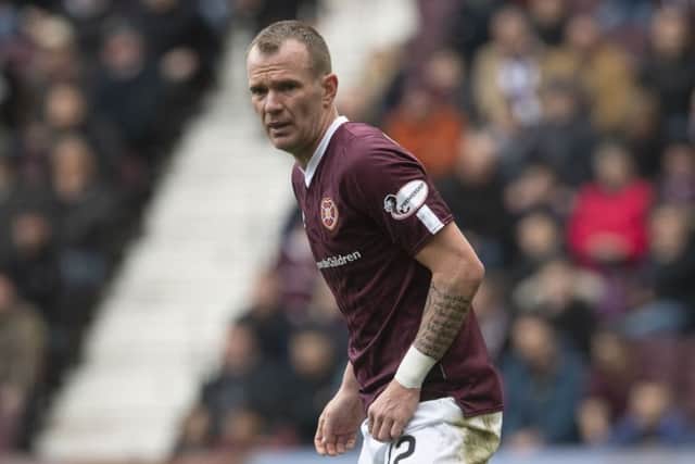 Hearts experienced midfielder Glenn Whelan looks set to be the first  player to be shown the exit door at Tynecastle by Daniel Stendel. Picture: SNS.