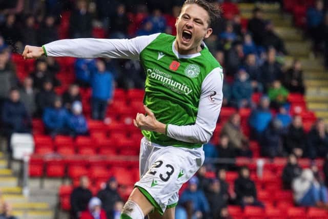 Scott Allan is having an impressive season at Hibs and has kicked on since the arrival of new manager Jack Ross. Picture: Alan Harvey/SNS