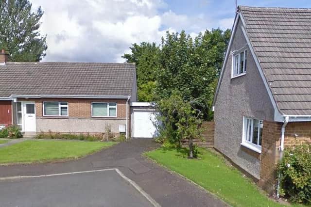 The robbery took place in Whigfield Gardens in Bothwell. Picture: Google