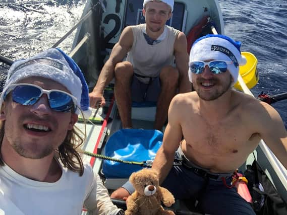 The MacLean siblings, from Edinburgh, are now more than halfway through their 3,000-mile journey after setting off from La Gomera in the Canary Islands on December 12.