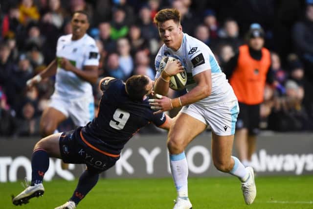 Huw Jones has forced his way back into the Glasgow Warriors team. Picture: Gary Hutchison / SNS