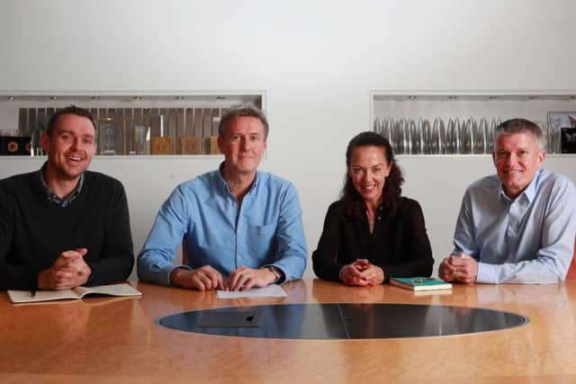 From left: Richard Simpson, Malcolm Stewart, Lorraine Straiton and Mike Reid of Tayburn. Picture: Stewart Attwood.