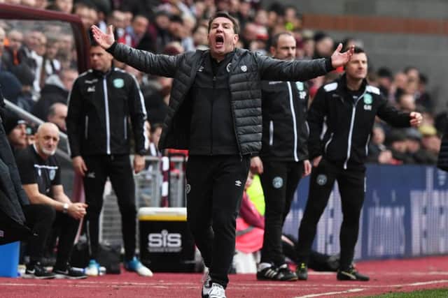 Daniel Stendel recognises Hearts ambition to be one of the top clubs in Scotland and is determined to climb the Premiership table. Picture: SNS.
