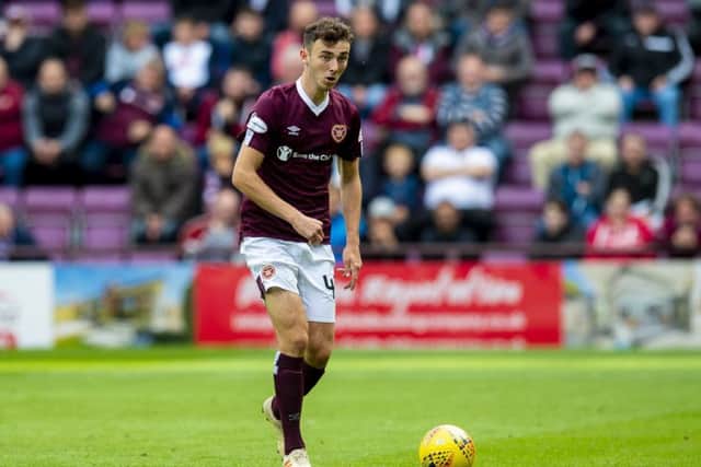 Andy Irving, who was outstanding in Hearts last outing, is keen on manager Daniel Stendels desire for his players to take risks. Picture: SNS