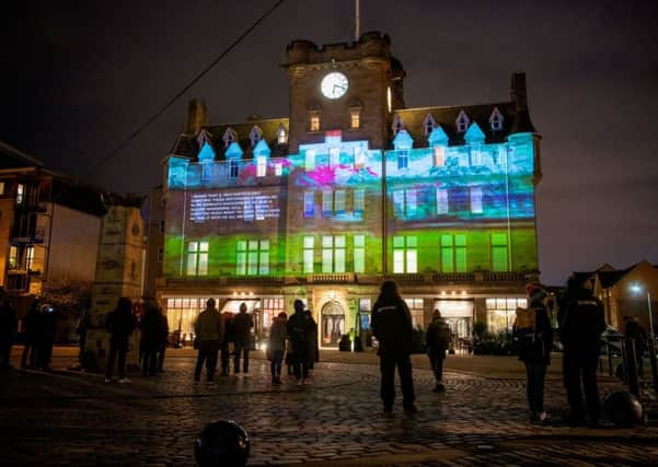 The Sea, by Irvine Welsh, will be projected onto the Malmaison Hotel in Leith every night until 25 January