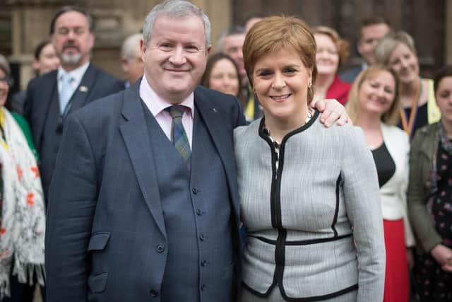 Ian Blackford and First Minister Nicola Sturgeon. Picture: PA