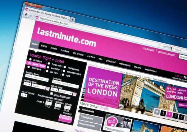 Lastminute.com alerts customers to its terms and conditions