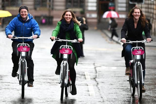 Edinburgh is due to launch electric bike hire in the spring following Glasgow's rental scheme which started last October. Picture: John Devlin