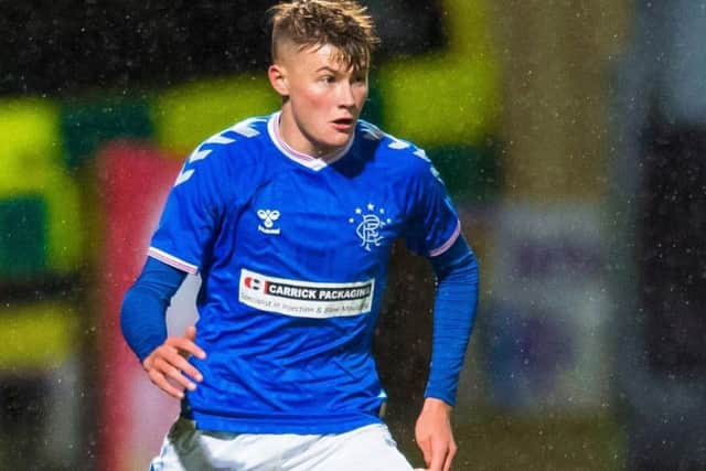 Nathan Patterson is expected to make his first-team breakthrough at Rangers this season