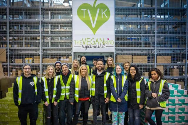 TheVeganKind last year quadrupled its warehouse space by relocating to a new site in Maryhill. Picture: Contributed