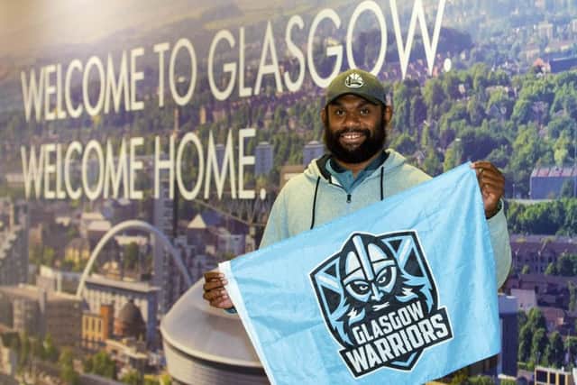 Leone Nakarawa is back at Glasgow Warriors but not yet match ready. Picture: Ross MacDonald / SNS