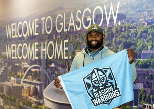 Leone Nakarawa is back at Glasgow Warriors but not yet match ready. Picture: Ross MacDonald / SNS
