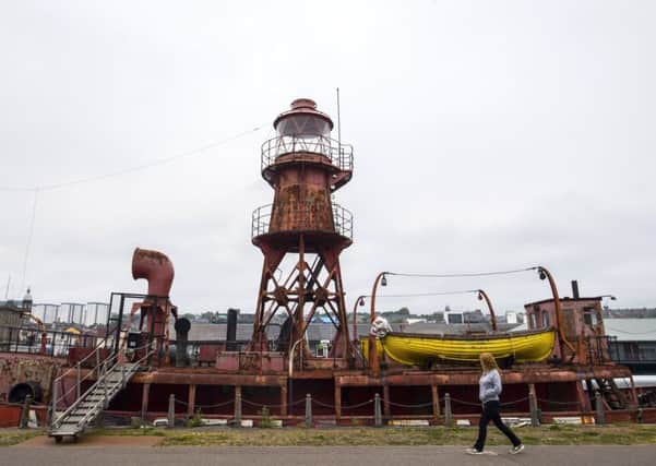 The North Carr lightship is moored in Dundee. Picture: John Devlin