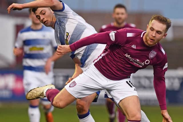 Scott Stewart scored a consolation goal for Arbroath. Picture: SNS.