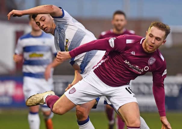 Scott Stewart scored a consolation goal for Arbroath. Picture: SNS.