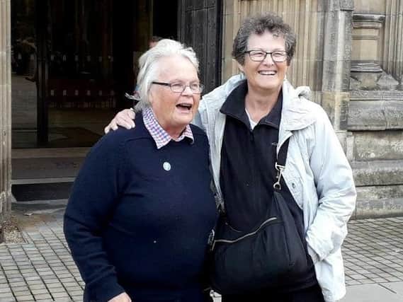 Rilba Jones, 79, and Mary Brand, 73, met up after they uploaded their DNA to a genealogy website and discovered each other - despite living 3,500 miles apart.