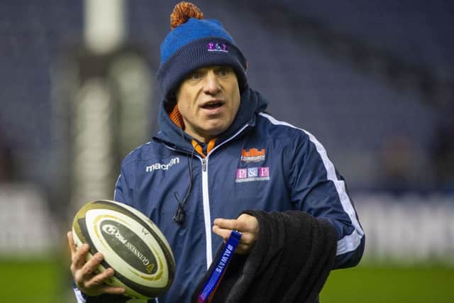 Richard Cockerill wants more from his Edinburgh team even though they sit on top of their conference table. Picture: SNS/SRU