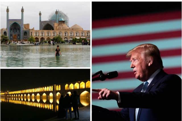 President Trump said Iranian cultural saids were fair game for the US military. Picture: AP