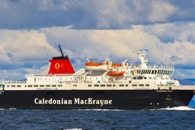 CalMac had to cancel some services due to adverse weather conditions.
