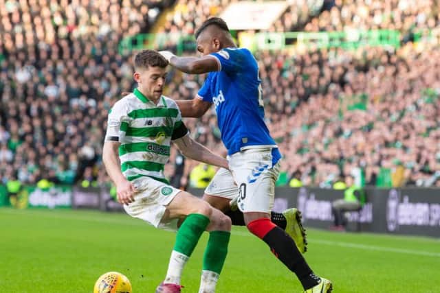 Celtic fans had their say on the club's statement regarding Ryan Christie's ban. Picture: SNS