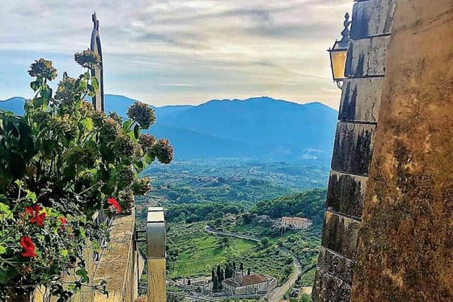 An alleyway in the town of Picinisco, which sits in the mountains between Rome and Naples