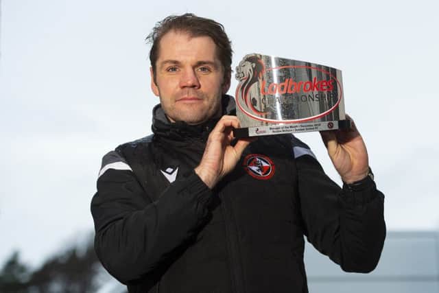 Robbie Neilson has been named manager of the month for the third time this season after guiding Dundee United to a 14-point lead at the top of the Championship. Picture: Ross MacDonald/SNS
