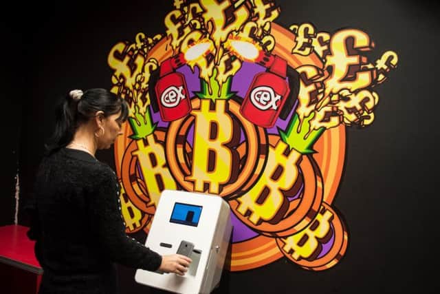 A Bitcoin ATM - Duffy says the cryptocurrency has not yet become mainstream. Picture: John Devlin.