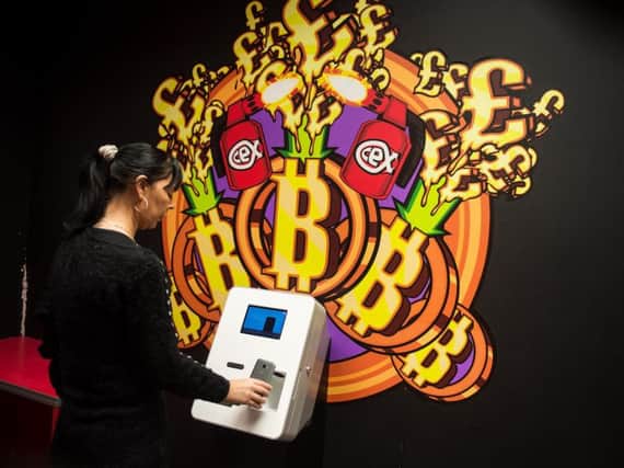 A Bitcoin ATM - Duffy says the cryptocurrency has not yet become mainstream. Picture: John Devlin.