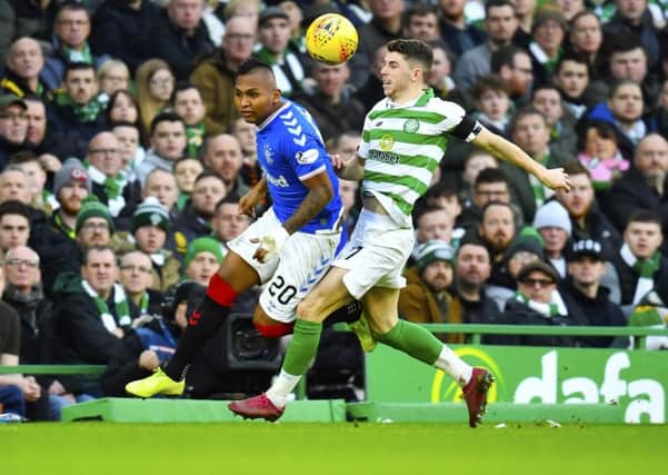 Ryan Christie was banned for grabbing Alfredo Morelos in the groin. Picture: Rob Casey / SNS