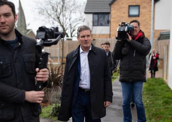 Centre of attention: Sir Keir Starmer, seen as a moderate candidate, has won backing from the left in the shape of the union Unison. Picture: Aaron Chown/PA Wire