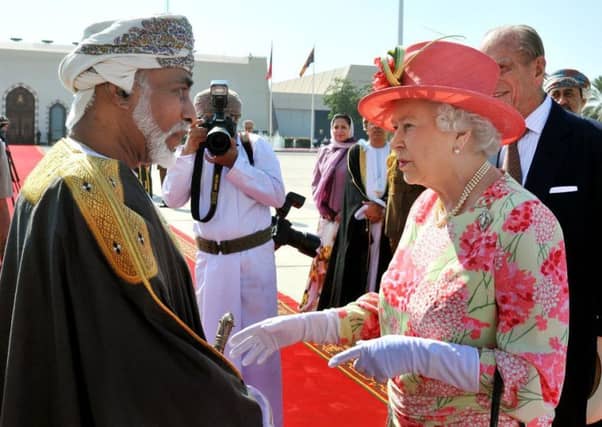 The Sultan of Oman with the Queen in 2010 (Picture: John Stillwell - WPA Pool/Getty Images)