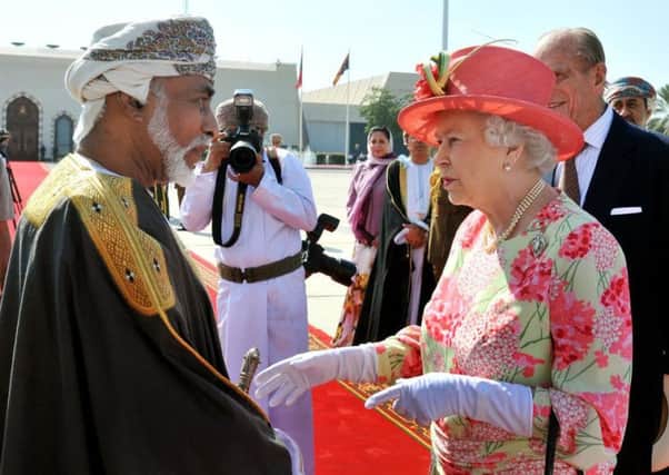 The Sultan of Oman with the Queen in 2010  (Picture: John Stillwell - WPA Pool/Getty Images)
