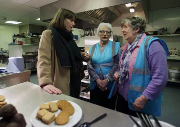 Jess Phillips visited a homeless shelter in Glasgows city centre on Tuesday (Picture: David Cheskin/Getty Images)