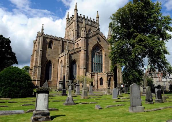 It would take one hour 23 minutes to walk from Crossgates to this fine medieval abbey in the not-so-nearby city of Dunfermline, according to Google maps (Picture: Lisa Ferguson)