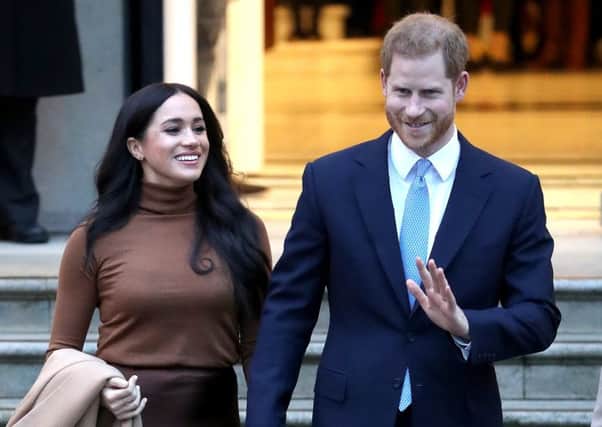 Prince Harry, Duke of Sussex, and Meghan, Duchess of Sussex, leave Canada House in London earlier this week (Picture: Chris Jackson/Getty Images)