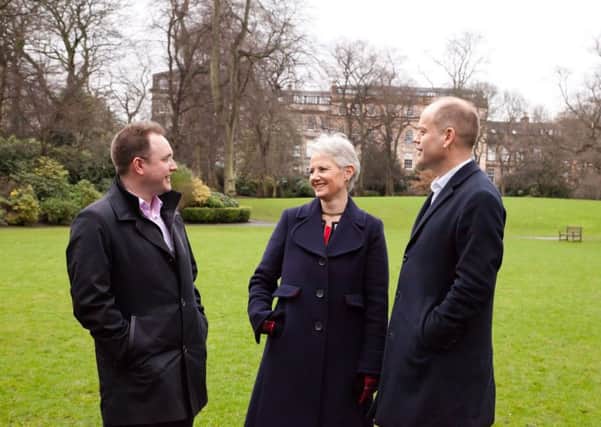 Balfour+Manson's new management team (L-R) Alan Gilfillan, Ann Logan and Robert Holland.