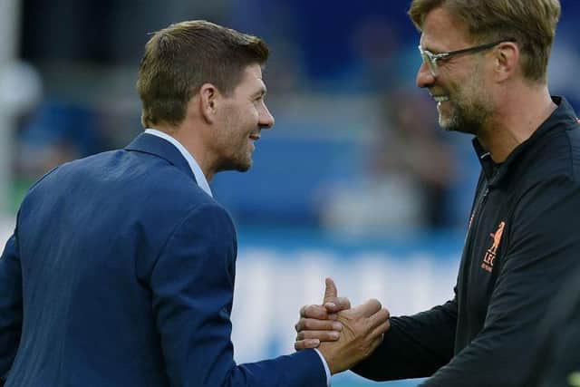 Steven Gerrard and Jurgen Klopp are often in touch to discuss football with the Liverpool boss advising his Rangers counterpart